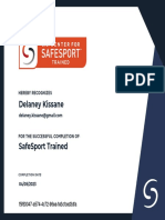 Safesport Certificate Core