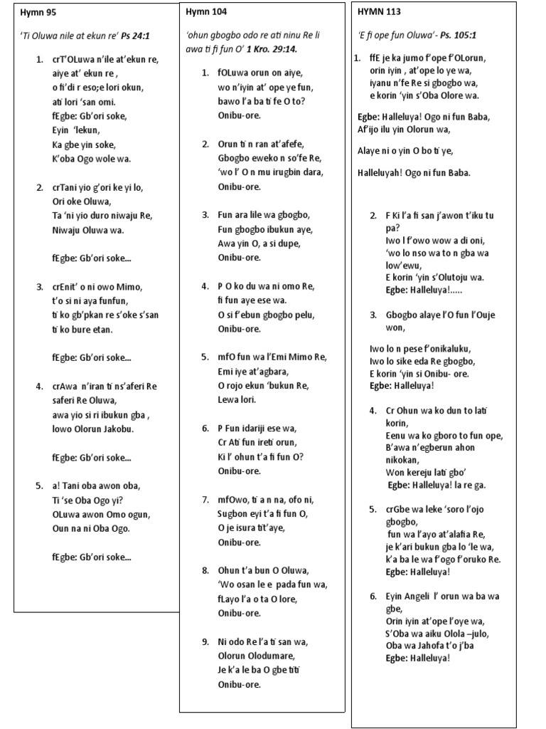 Hymn 95 | PDF