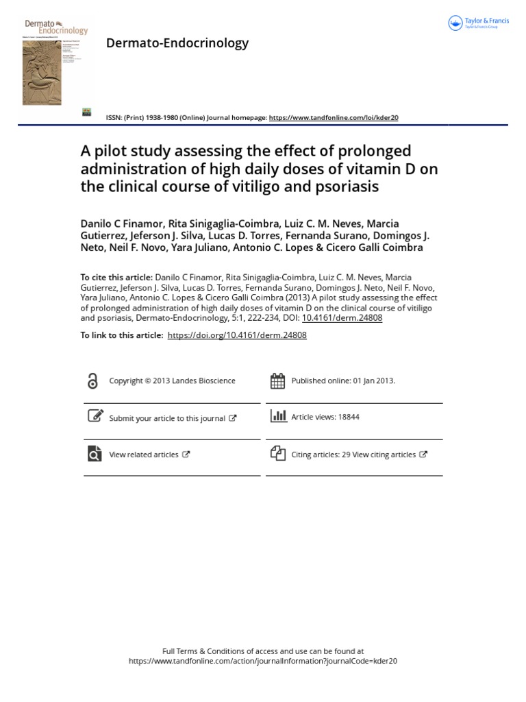 A pilot study assessing the effect of prolonged administration of high