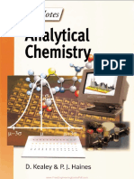 Analytical Chemistry by D Kealey and P J Haines