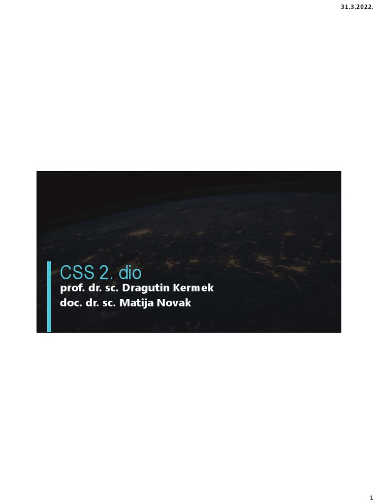 10 - CSS 2 Dio | PDF