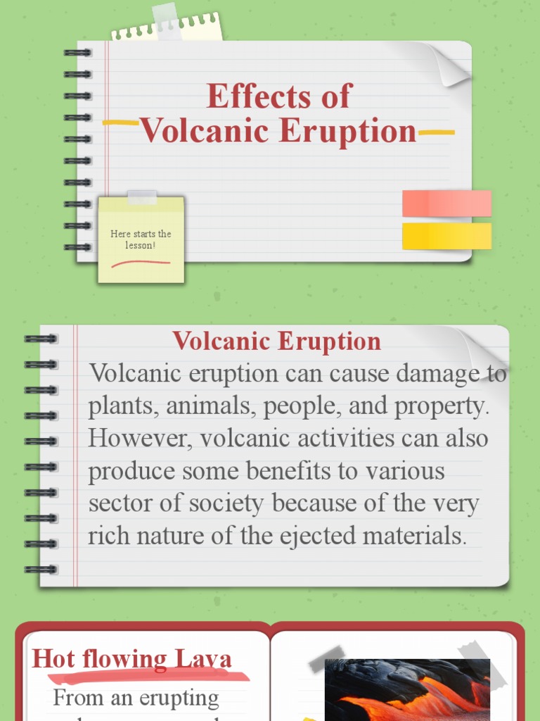 Effects of Volcanic Eruption PDF