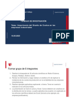 Proyecto de Investigación Costos II Unidad