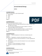 Heat and Internal Energy: Multiple Choice Questions