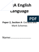 Year 11 English Language Paper 2 Student Booklet