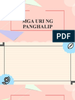 Mga Uri NG Panghalip