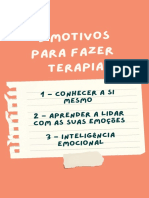 3 Motivos para Fazer Terapia: 1 - Conhecer A Si Mesmo 2 - Aprender A Lidar Com As Suas Emoções 3 - Inteligência Emocional