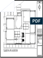 Planta de Azotea: ESCALA 1:100