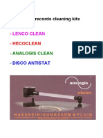 LENCO CLEAN, HECOCLEAN, ANALOGIS CLEAN, DISCO ANTISTAT Vinyl Record Cleaning Sets - 16-10-2021