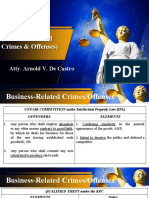RFB 301 (Business-Related Crimes & Offenses) : Atty. Arnold V. de Castro