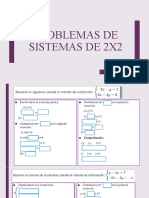 Problemas de Sistemas de 2x2