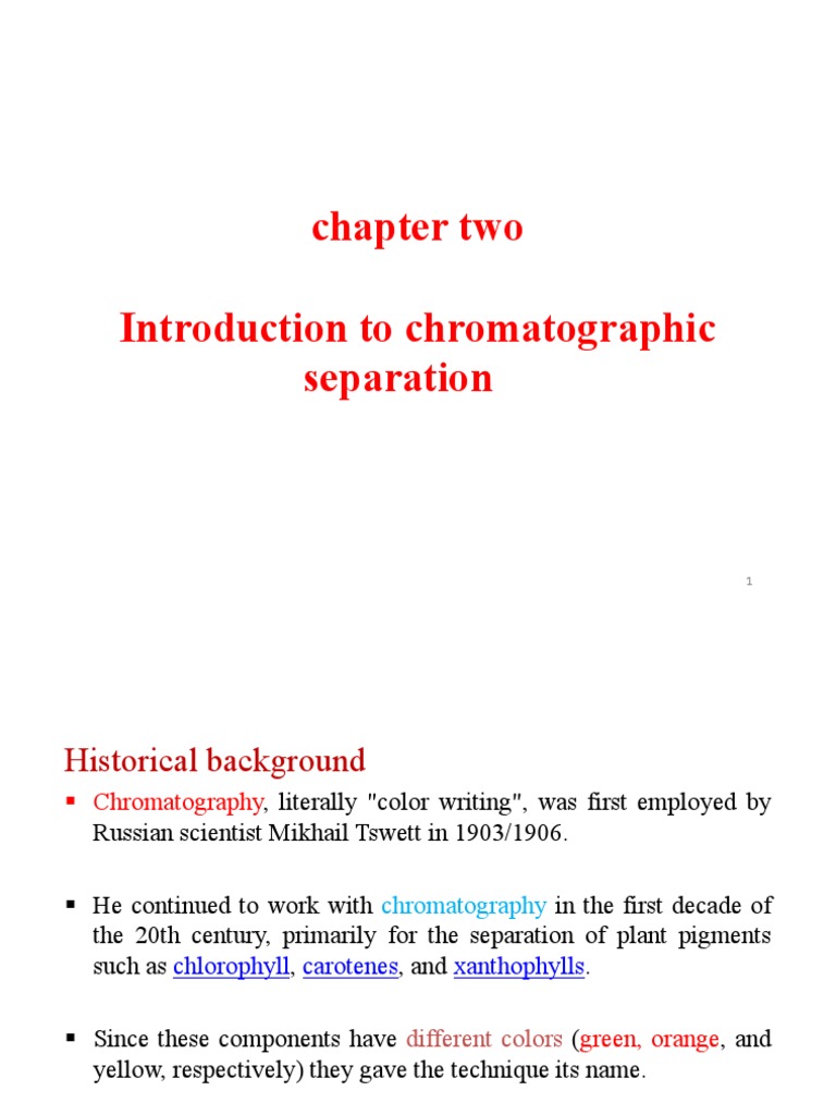 Unit 2 IA PDF Chromatography Thin Layer Chromatography