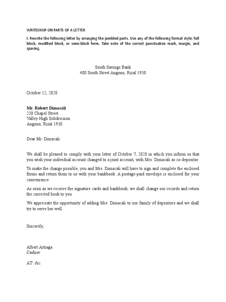 Business Letter | PDF