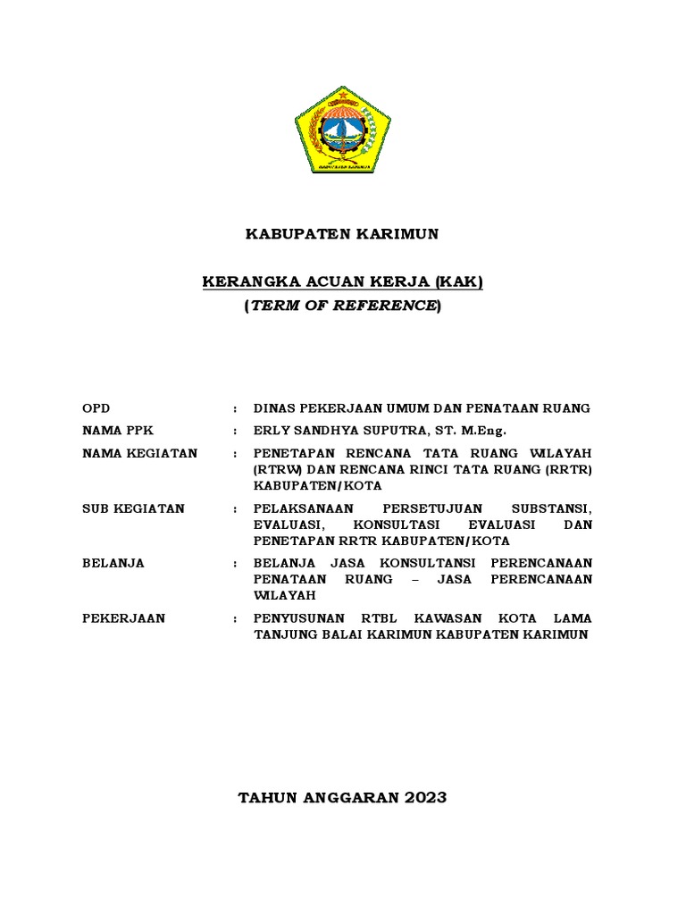 Penyusunan RTBL Kawasan Kota Lama | PDF | Sains & Matematika