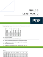 1. Analisis deret waktu