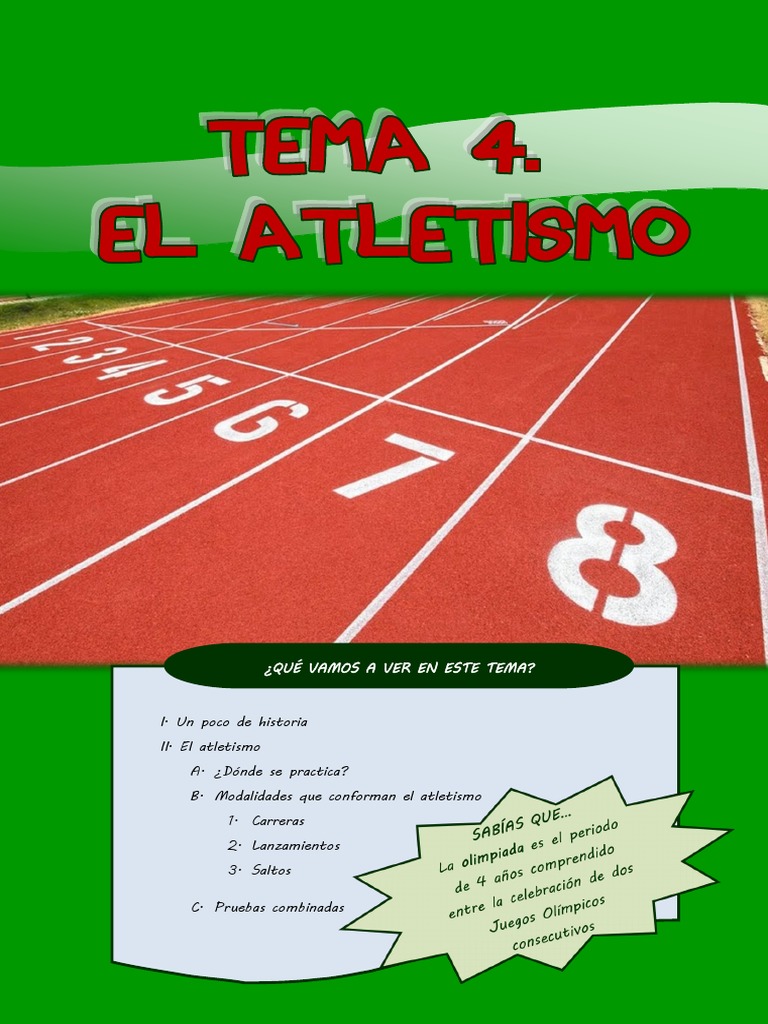 Modalidades del Atletismo en E.S.O. | PDF | Deporte del atletismo | Deportes atléticos