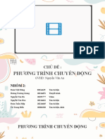 Nhóm 2.2 Phương Trình Chuyển Động