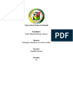 Estrategias Educativas en Sectores Rurales Docente: Zambrano Glendys Paralelo: "