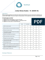 Depression Anxiety Stress Ten Item DASS 10