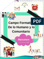 Campo Formativo de Lo Humano y Lo Comunitario Resumen