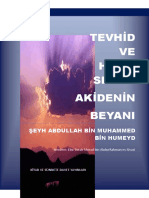 Tevhîd Ve Hâlis Selefî Akîdenin Beyanı