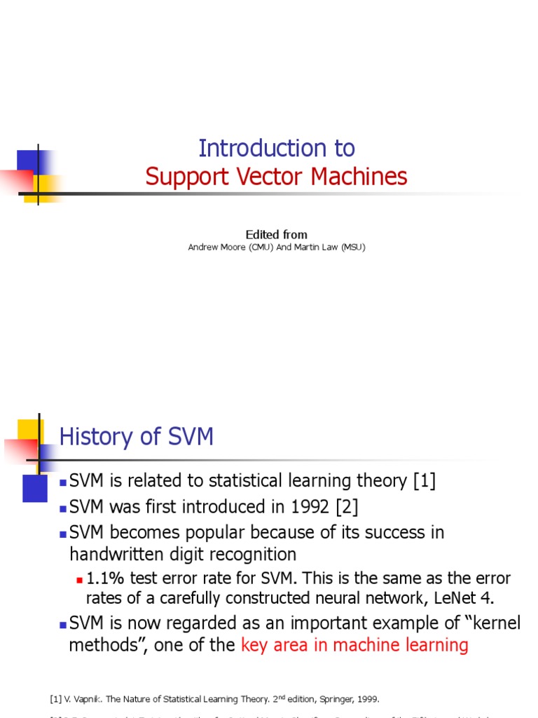 Introduction To: Support Vector Machines | PDF