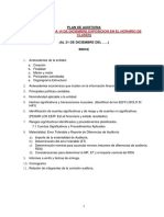 Esquema Del Plan de Auditoria