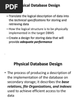 Presentation14 Physical Database Design