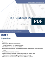 W3. The Relational Model
