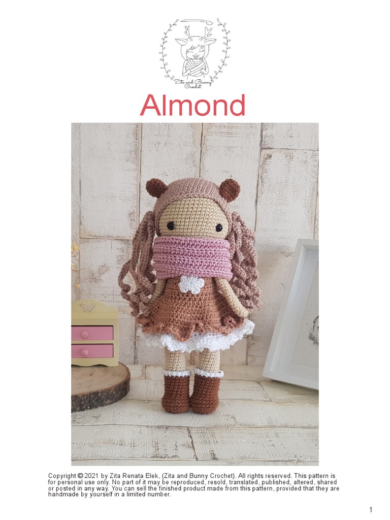 Almond | PDF | Crochet | Yarn