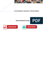 Finding and Recommendation Industrial Training Report