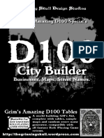 d100 City Builder For All Fantasy RPGs