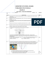 Work Sheet-Polynomials