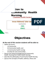 Unit 1 Introduction To Community Health Nursing, Educational Platform