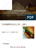 La Négation en Francais + Pratique