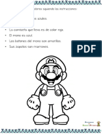 Instrucciones Colorear Personajes Super Mario