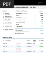 Onecard Statement (20 Mar 2023 - 19 Apr 2023) : Shivam Sharma