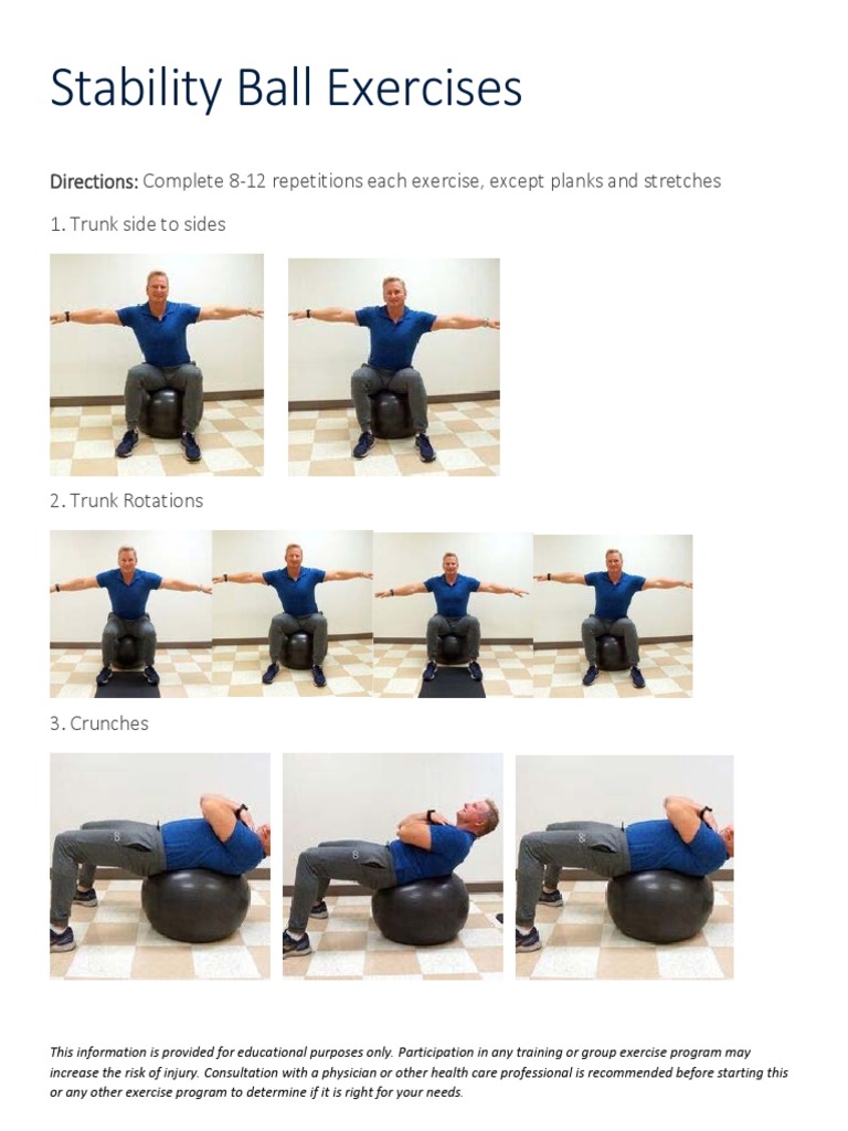 Stability Ball Exercises for Every Muscle Group