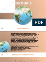 CHYDRO320 Midterm 1 2-Evaporation