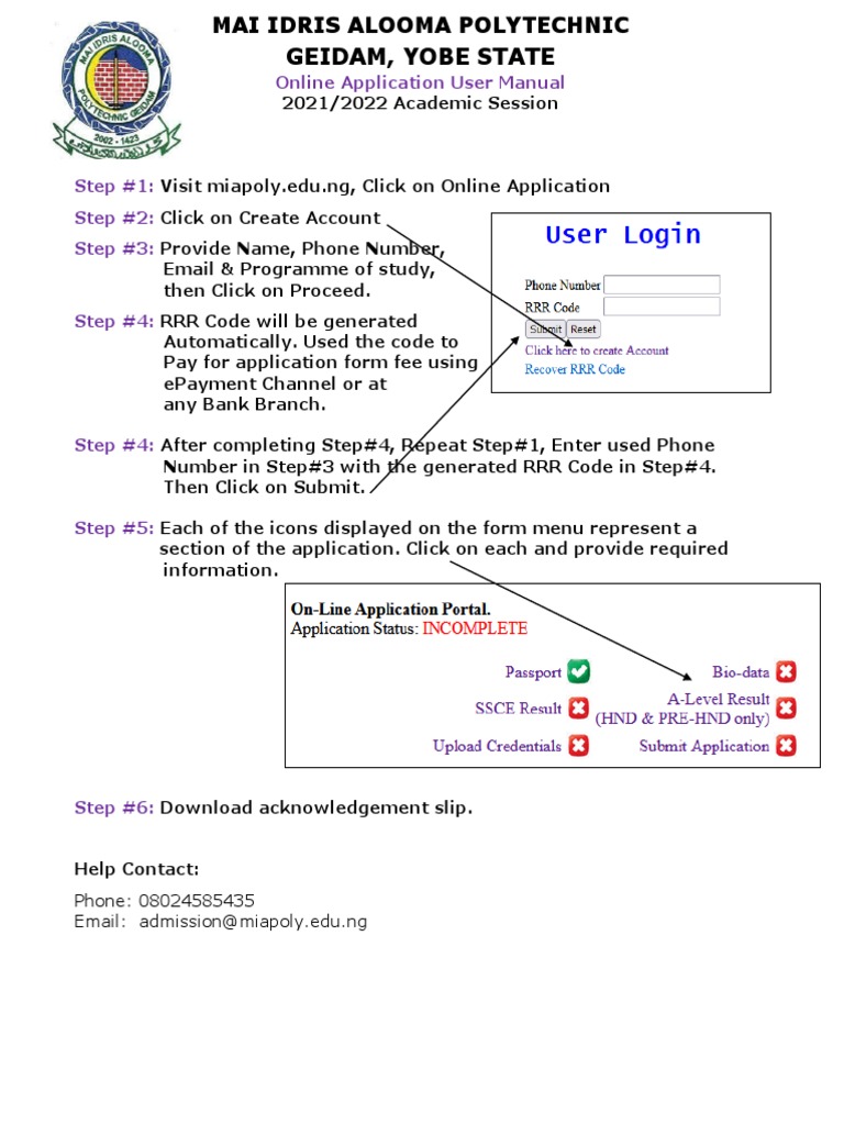 MAI Idris Alooma Polytechnic Application Guide | PDF | Career & Growth
