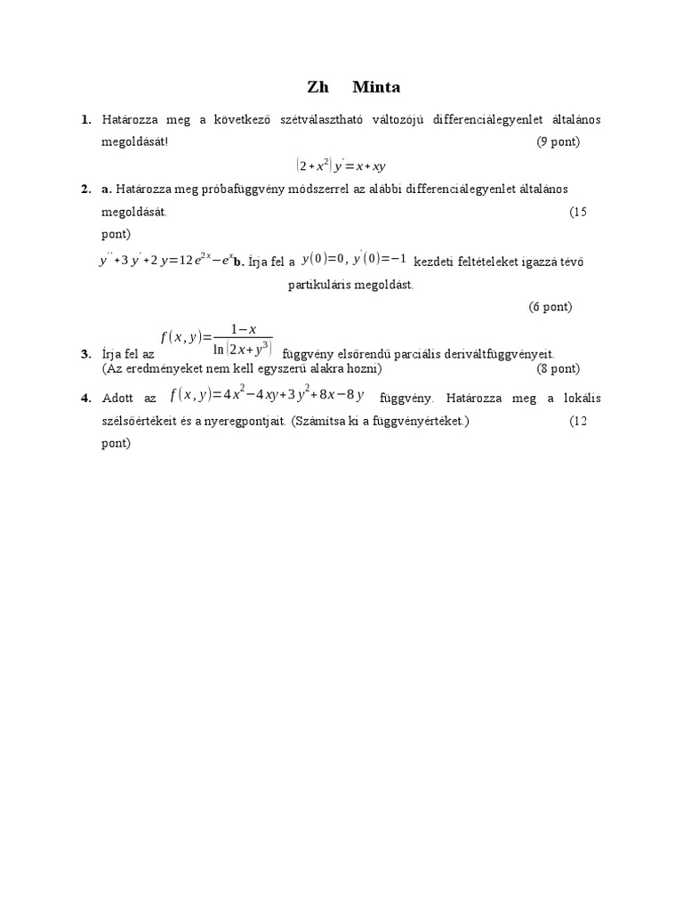 1 - ZH Minta - 2023 | PDF