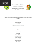 Wireless Livestock Feed Monitoring and Management System Using Arduino and IOT