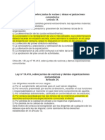 Ley Nº 19418 Sobre Juntas de Vecinos y Demas Organizaciones