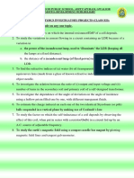 12th Physics Investigatory Projects