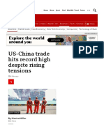 US-China Trade Hits Record High Despite Rising Tensions - BBC News