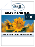 Abay Gift Card Procedure