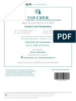 Voucher: Pakiet Użytkownika