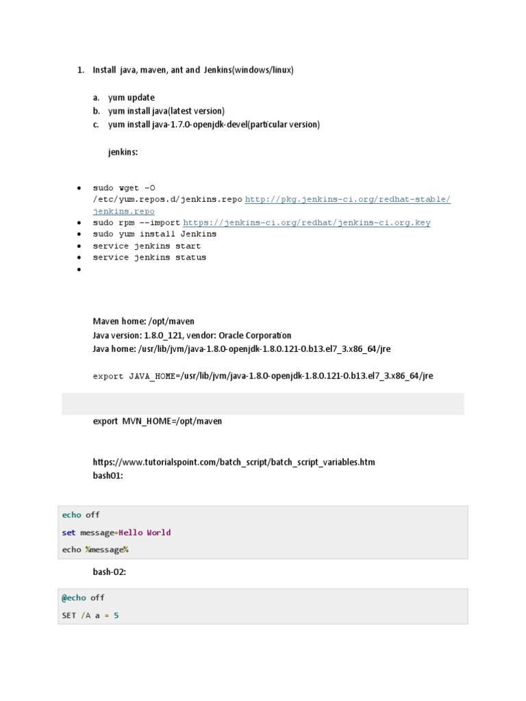 1.bash and Shell Script | PDF | Version Control | Java (Software Platform)