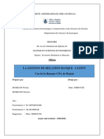 La Gestion de Relation Banque - Client