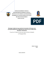 Estrategia Institucional Que Permita El Incremento El Principio de La Corresponsabilidad de La Seguridad de La Nación en Las Instituciones Educativas Venezolanas